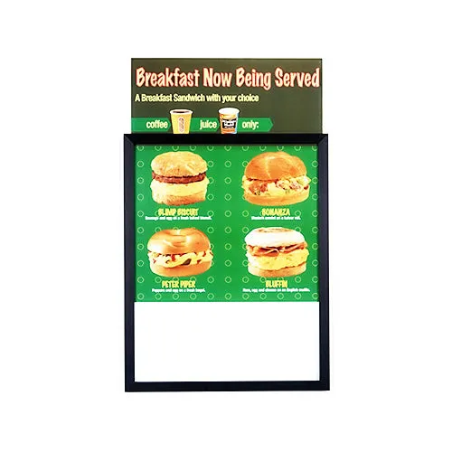 8.5x11 Frame Euro-Style Top or Side Load Poster Frame, Metal Sign Holder with Slide-in Design