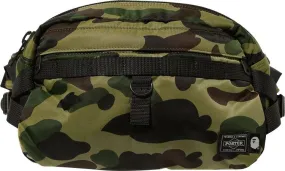 BAPE x Porter Yoshida 1st Camo Waist Bag Green