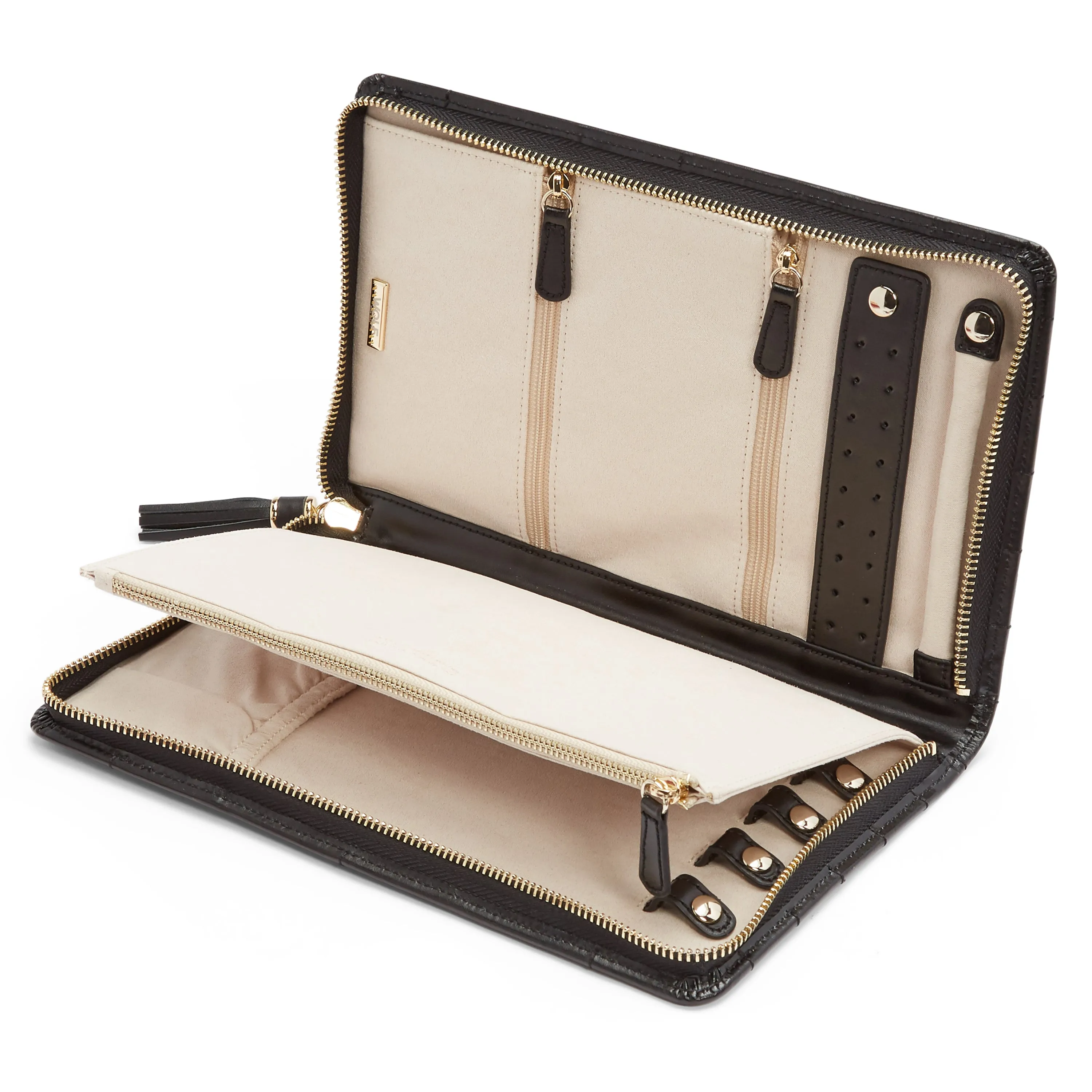 Caroline Large Jewelry Portfolio  Black