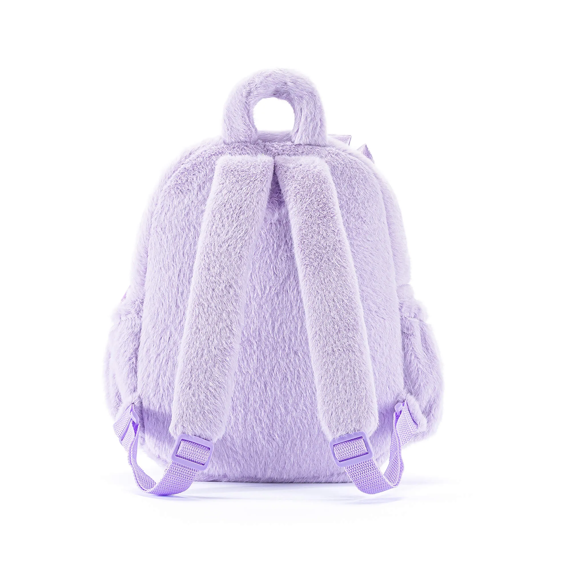 Gloveleya 11-inch Toddler Girl Backpack Snow Ferret Kindergarten Backpacks with 12-inch Purple Bunny Doll
