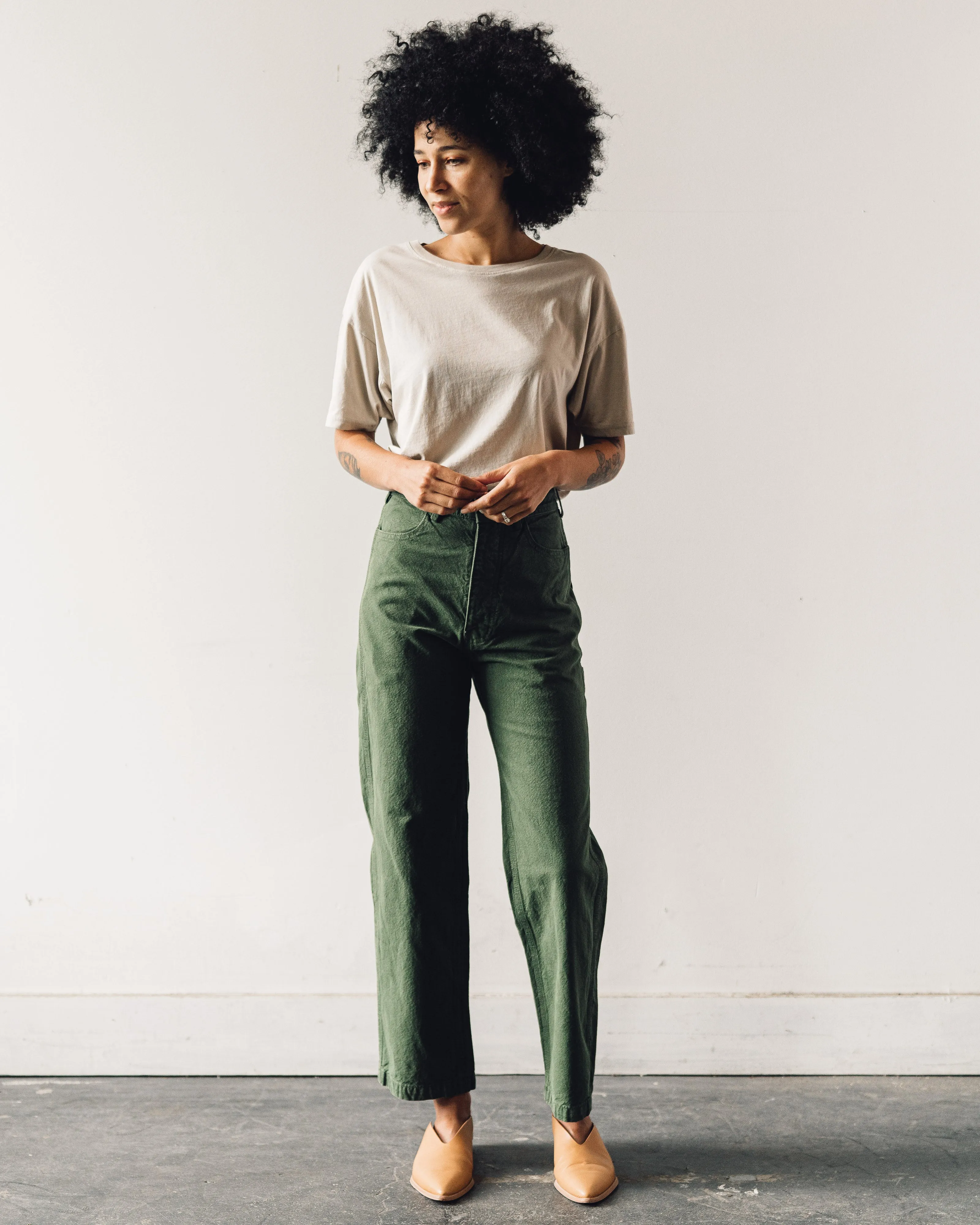 Jesse Kamm Handy Pant, Olive