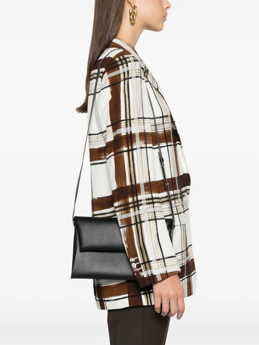 Jil Sander Men Leather Shoulder Bag