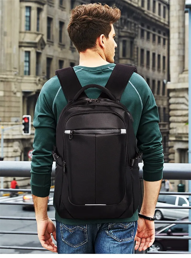 Large Capacity Unisex Waterproof 14'' 15.6'' Laptop Zipper Travel Backpack