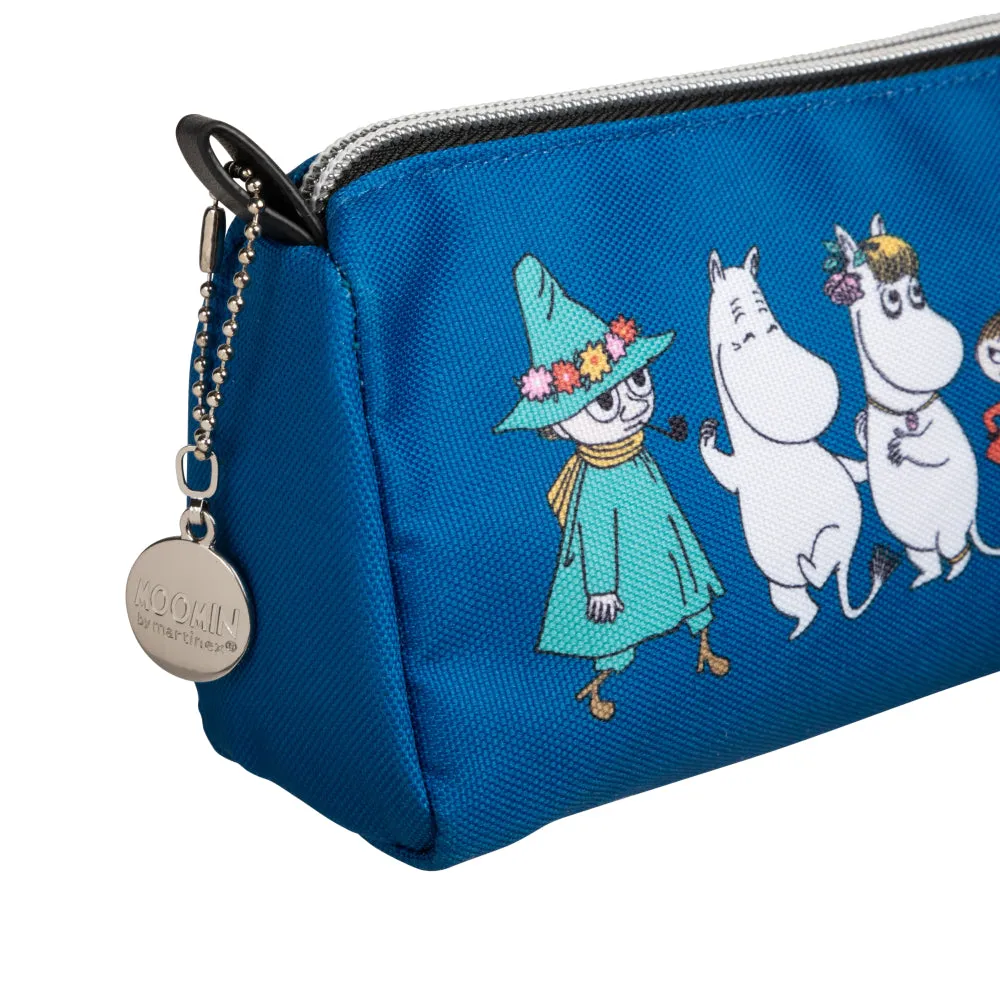 Moomin Friends Pencil Case Blue - Martinex