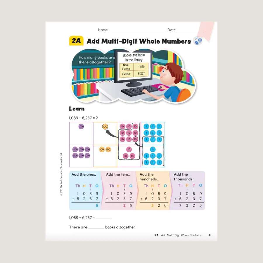 Primary Mathematics Student Book 4A (2022 Edition) - Blemished