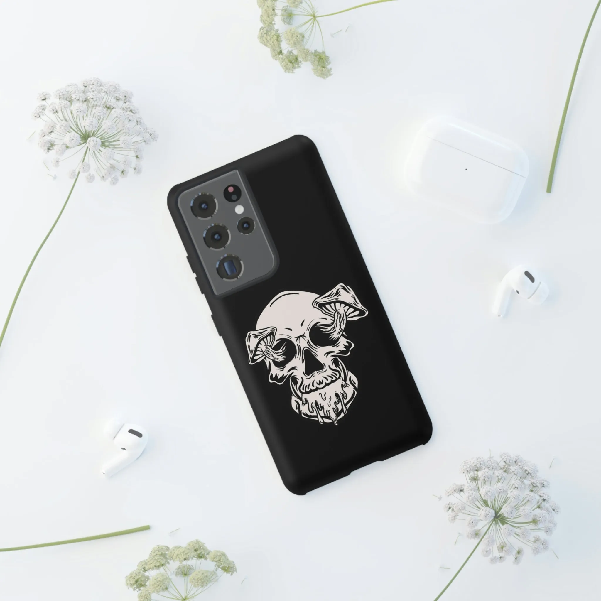 Skull and mushrooms Tough Cases