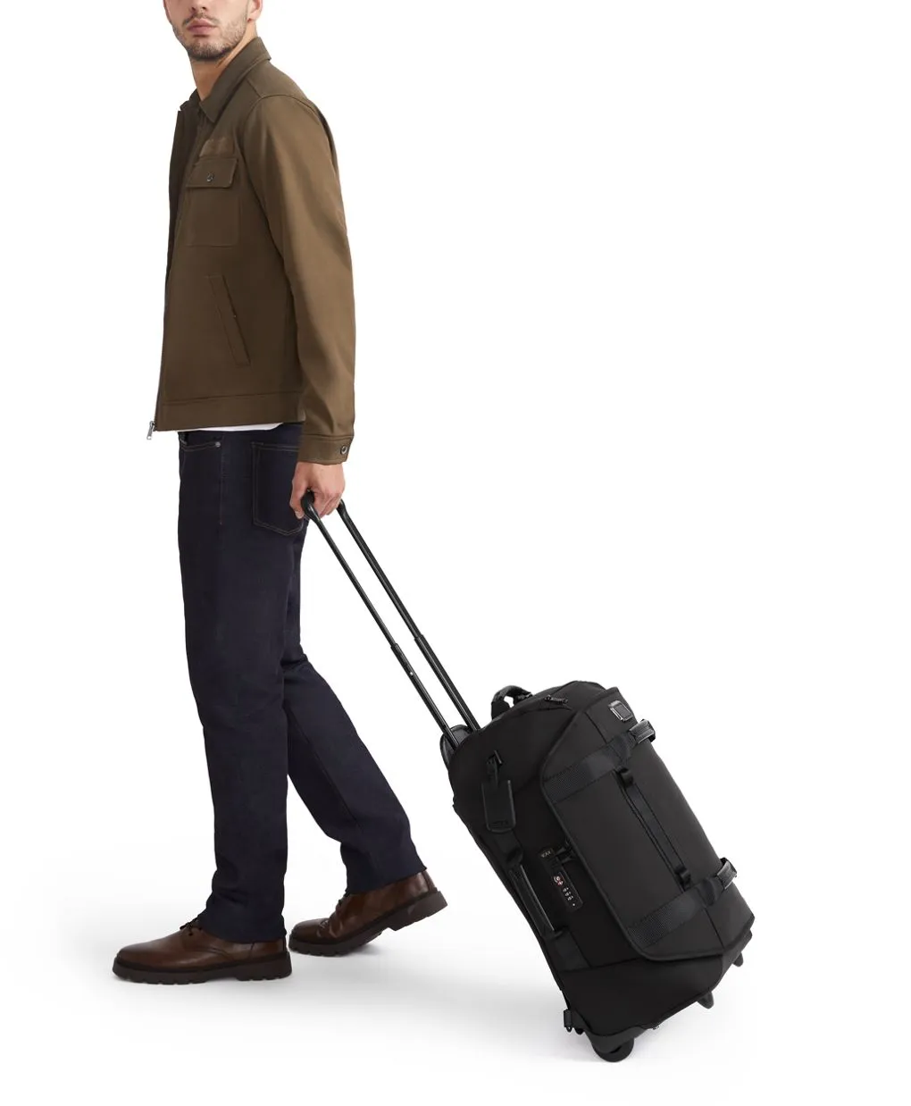 Tumi Alpha Bravo International 2 Wheeled Duffel Backpack Carry On