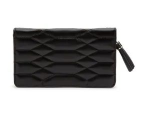 Wolf Caroline Jewelry Portfolio Travel Case - Black