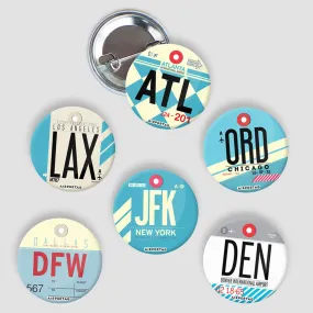XXL Airports USA - Button Pack