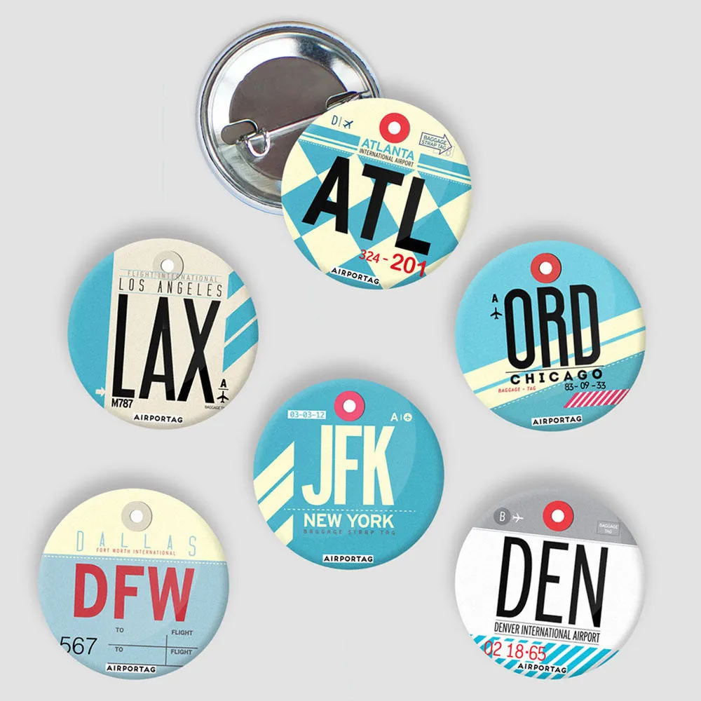 XXL Airports USA - Button Pack